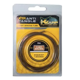   K-Karp XTR Sinking Tube Hnědá 1,0-2,0mm Proti zamotání 2m