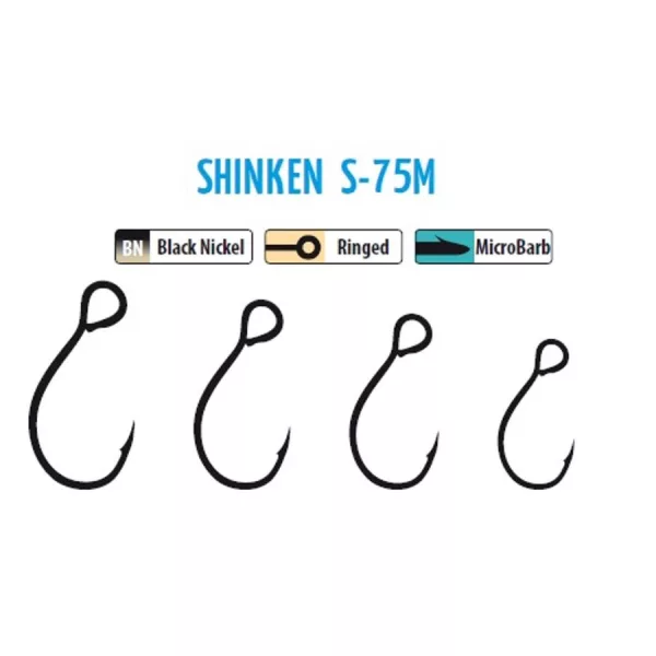 Trabucco Shinken Hooks S-75M BN #6 Háček na woblery 10ks