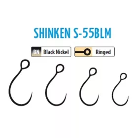   Trabucco Shinken Hooks S-55BLM BN #8 Bezprotihrotový háček na dravce 10ks