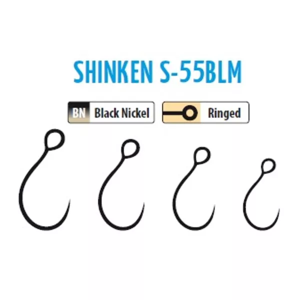 Trabucco Shinken Hooks S-55BLM BN #10 Bezprotihrotový háček na dravce 10ks