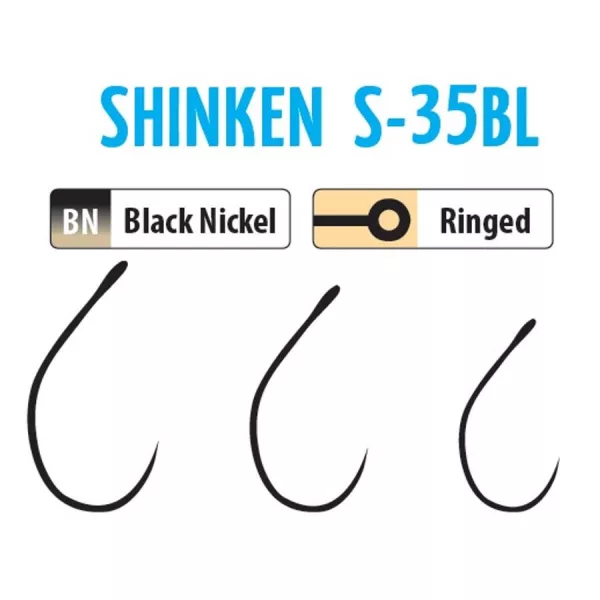 Trabucco Shinken Hooks S-35BL BN #4 Bezprotihrotový háček na rotačky 10ks