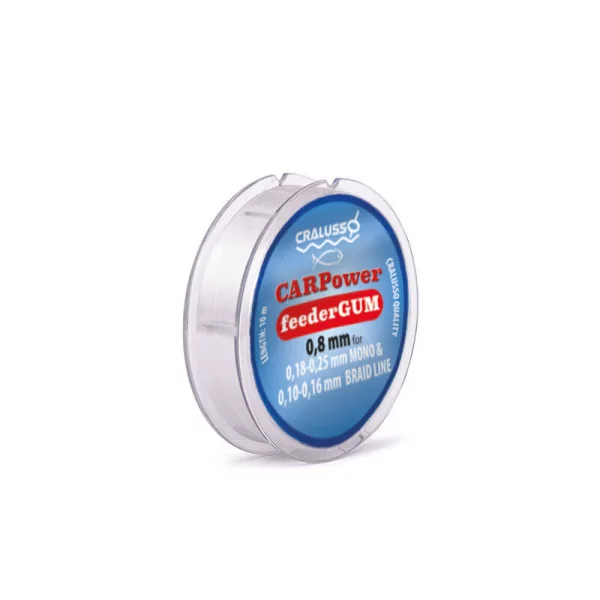 Cralusso - CARPower Feeder Gum 10m - Výkonová guma - 0,8mm