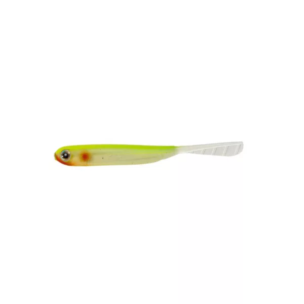 Tiemco PDL Super Livingfish 7,6cm 20 Crystal Chartreuse Gumová nástraha 7ks