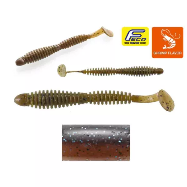 Tiemco Locoism Flexy Shad 8,9cm #239 Locom Blanc Plastová Nástraha 7ks