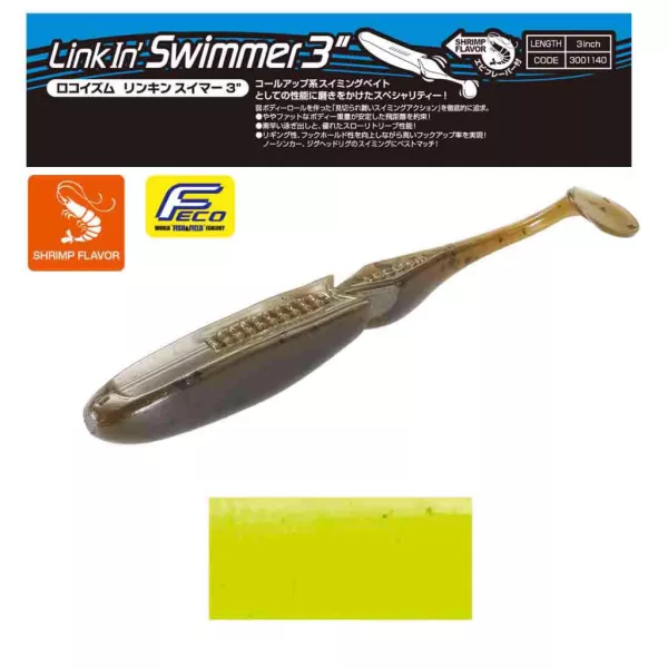 Tiemco Linkin Swimmer 7,6cm 166 Plastová Nástraha 9ks