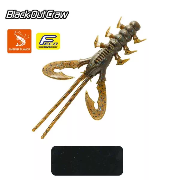 Tiemco Black Out Craw 10cm 000 Plastová nástraha 6ks