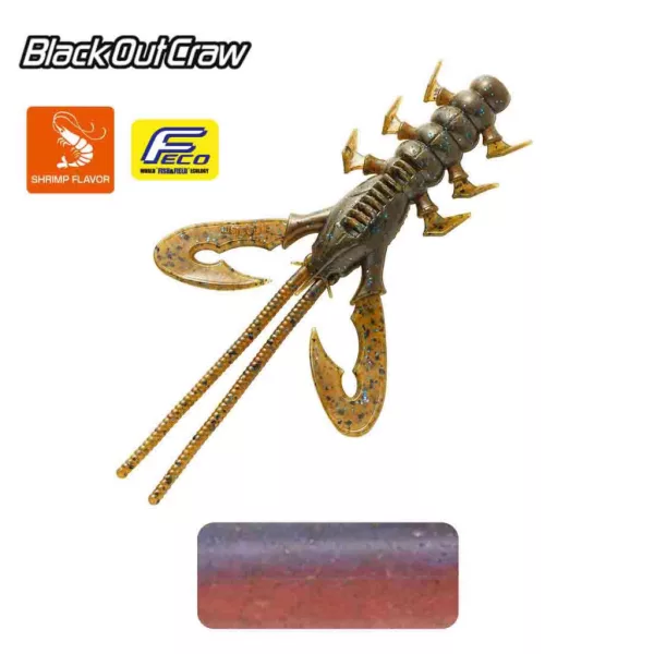 Tiemco Black Out Craw 10cm 002 Plastová nástraha 6ks