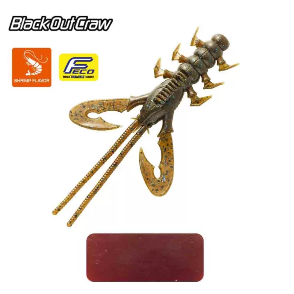Tiemco Black Out Craw 10cm 004 Plastová nástraha 6ks