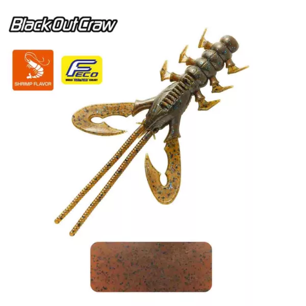 Tiemco Black Out Craw 10cm 102 Plastová Návnada 6ks