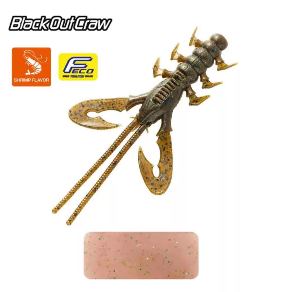 Tiemco Black Out Craw 10cm 155 plastová nástraha 6ks