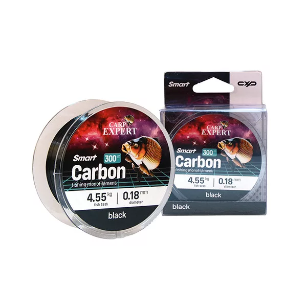 Carp Expert Smart Carbon Černý 0,30mm Monofilní kmenová šňůra 300m