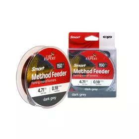   Carp Expert Smart Method Feeder Tmavě šedá 0,23mm Monofilní hlavní vlasec 150m