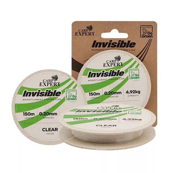 Carp Expert Neviditelný 150m 0,160mm Go Green Monofilní hlavní vlasec