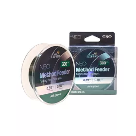   Carp Expert Neo Method Feeder Tmavě zelená 0,23mm Monofilní kmenová šňůra 300m