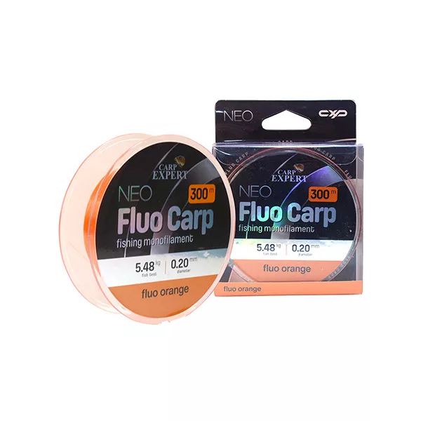 Carp Expert Neo Fluo Carp Fluo Oranžový 0,25mm Monofilní hlavní vlasec 300m