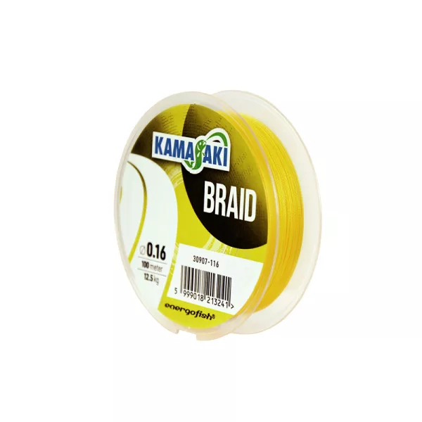 Kamasaki Braid Yellow pletená šňůra 0,22mm 19,5kg 100m