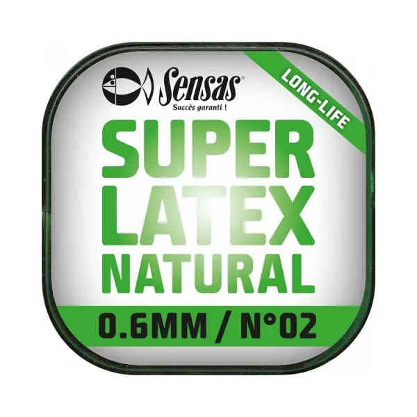 Sensas Super Latex Natural 1,2mm 6m Plná guma pro dělený prut