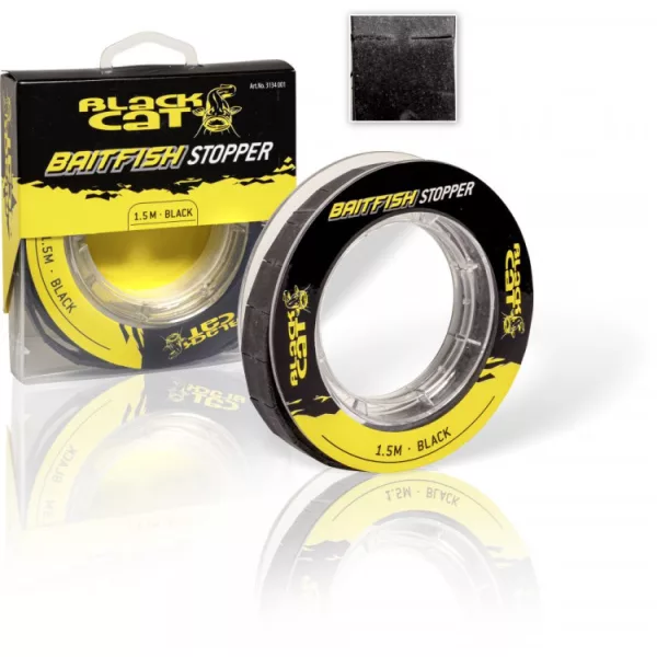 1,5M BLACK BLACK CAT BAITFISH STOPPER - zarážka na návnadu