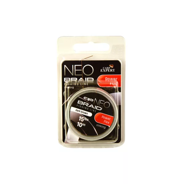Carp Express Neo Powerlex Dark Brown 35lbs Kopásálló Fonott Süllyedő Előkezsinór 10m