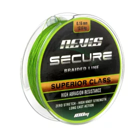   Nevis Secure Braided 100m 0.10mm Pletená hlavní šňůra-Zelená