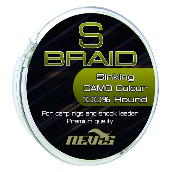 Nevis S Braid 15m 0.10mm Pletená návazcová šňůra-Zelená