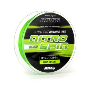   Nevis Nitro Spin 100m 0.06mm Pletená hlavní šňůra-Fluo zelená