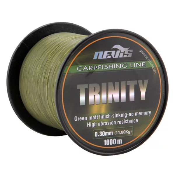 Nevis Trinity 1000m 0.30mm Monofil hlavní vlasec-Zelený