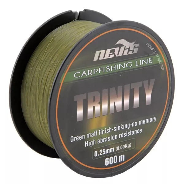 Nevis Trinity 600m 0.28mm Monofil hlavní vlasec-Zelený