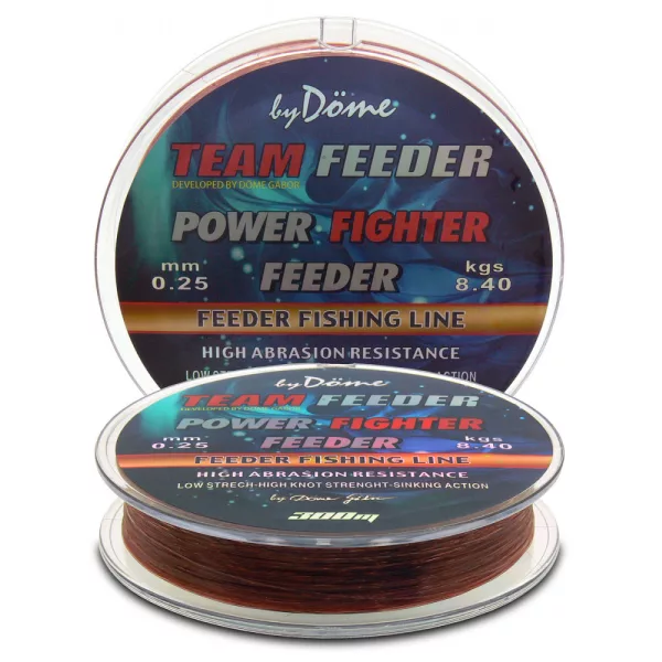 Haldorádó By Döme TF Power Fighter 300m 0.25mm Monofilní hlavní vlasec-Hnědá