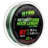 Stég Stég Method Feeder návazcová šňůra 0.18mm 25m Pletená návazcová šňůra-Tmavě zelená
