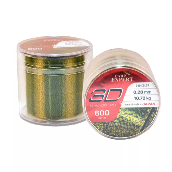 Carp Expert 3D Camouflage 0,28mm 600m Monofilní kmenový vlasec
