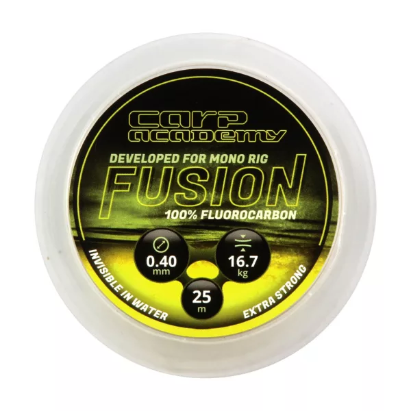 Carp Academy Fusion 0,50mm 25m Průhledný Fluorocarbon Návazcová Šňůra