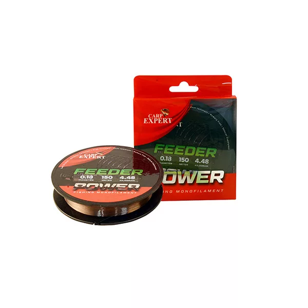 Carp Expert Power Feeder Hnědý 150m 0.20mm monofilní hlavní vlasec