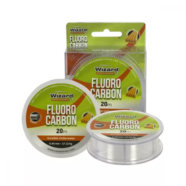 Wizard Fluorocarbon 0,4 20M 17,12 Transparentní