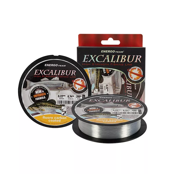 VLAC EXCALIBUR SEA FLUORO CARBON COATED 200M 0,16 - Hlavní vlasec - Monofilní vlasec