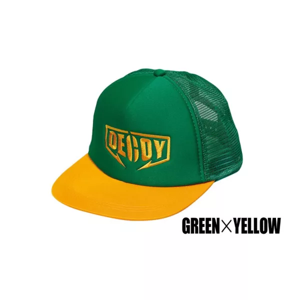 Decoy DA-17 Flat Mesh Cap Green Yellow Baseball Čepice 1db