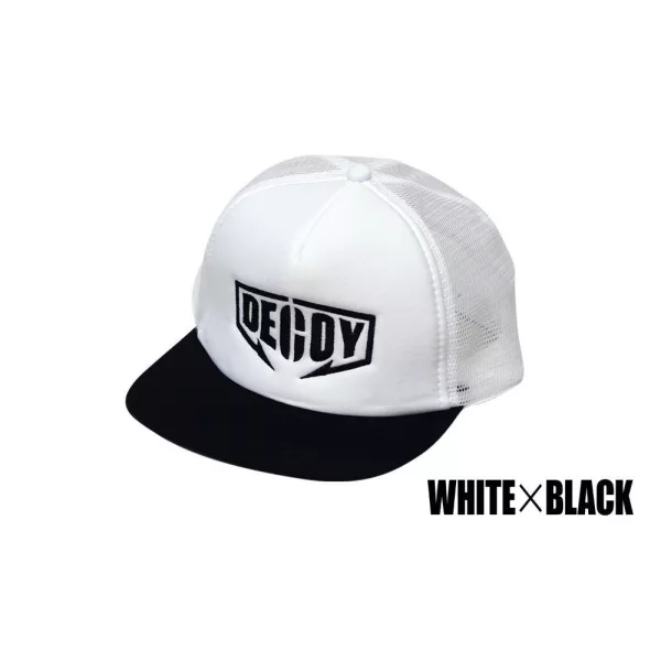 Decoy DA-17 Flat Mesh Cap White Black Baseball Čepice 1ks