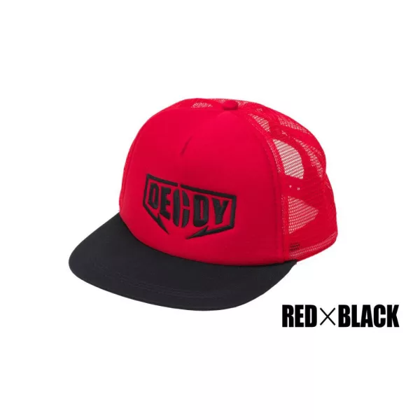 Decoy DA-17 Flat Mesh Cap Red Black Baseballová čepice 1ks