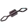 Sasame Silný Válcový Black Nickel 4/0 Obratlík 3ks