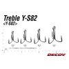 Decoy Y-S82 Super Heavy Duty #3/0 Trojháček s očkem a protihrotem 8ks