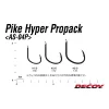 Decoy AS-04P Pike Hyper Pro Pack #1/0 Jednoháček s lopatkou a protihrotem na dravce 48ks