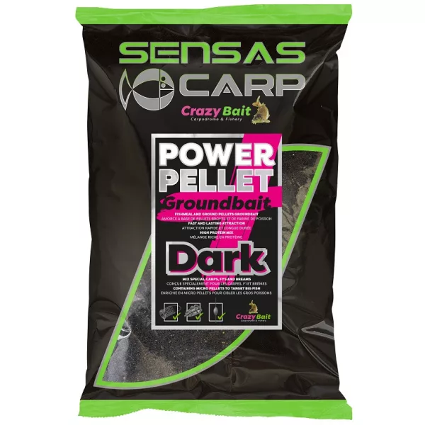 Sensas UK Power Pellet Plus Dark Krmivo 2kg