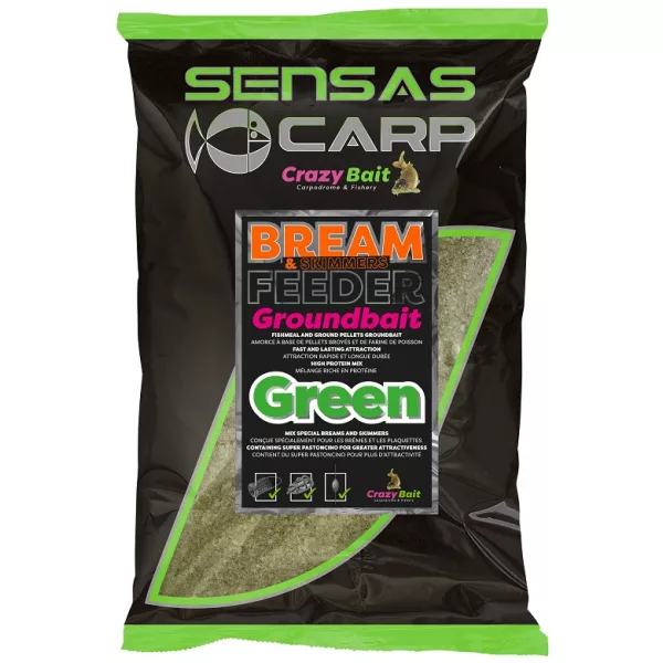 Sensas UK Bream Feeder Green Krmivo 2kg
