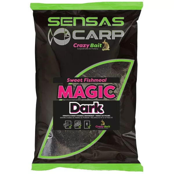 Sensas UK Sweat Fishmeal Magic Dark Krmivo 2kg