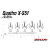 Decoy Quattro X-S51 #4 Čtyřháček s očkem a protihrotem 6ks