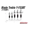 Decoy Spinner Blade Y-F33BT #2 Očkový Trojháček s Protihrotem 2ks