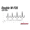 Decoy W-F35 #1 Háček s očkem a protihrotem, dvojháček, 4ks