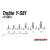 Decoy Y-S81 Super Heavy Duty #4 Očko s protihrotem Trojháček 6ks