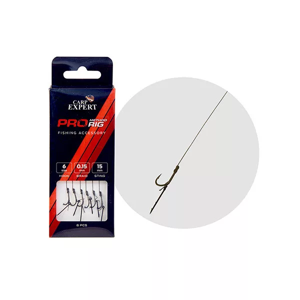 Carp Expert Pro Method Feeder Návazec s návnadovým trnem 8 6ks 7