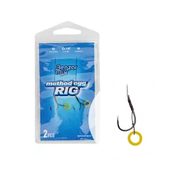   Benzar Mix BENZÁR BRAIDED METHOD EGG RIG 10 Předvázaný háček